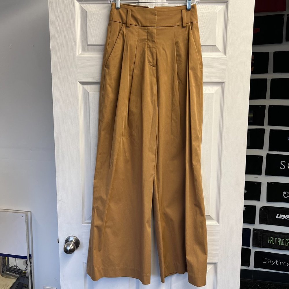 Veronica Beard Maliyah Wide Leg Pant in Camel - Size: 4 item #15